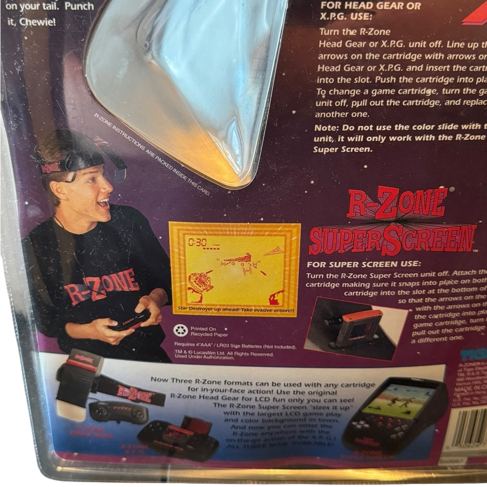 Star Wars Millennium Falcon Challenge Headgear Vintage Virtual Reality Game - Picture 6 of 8